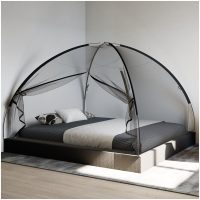 Myggnät med dörrar 220 mesh svart 200x180x135 cm vidaXL