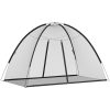 Myggnät med dörrar 220 mesh svart vidaXL 200 x 120 x 130 cm – miniatyr 2