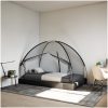 Myggnät med dörrar 220 mesh svart vidaXL 200 x 120 x 130 cm – miniatyr 3