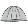 Myggnät med dörrar 220 mesh svart vidaXL 200 x 120 x 130 cm – miniatyr 6