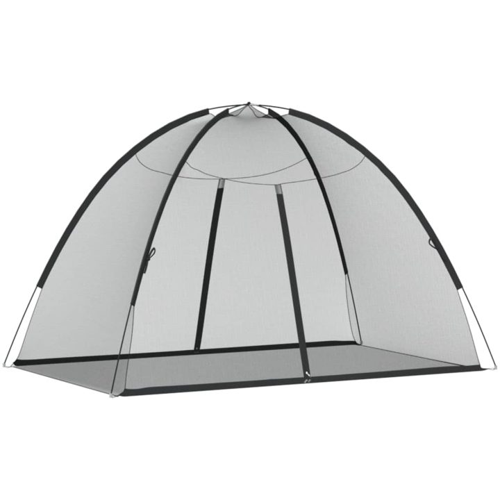 Myggnät med dörrar 220 mesh svart vidaXL 200 x 120 x 130 cm – bild 6
