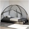 Myggnät med dörrar 220 mesh svart vidaXL 200 x 120 x 130 cm – miniatyr 1