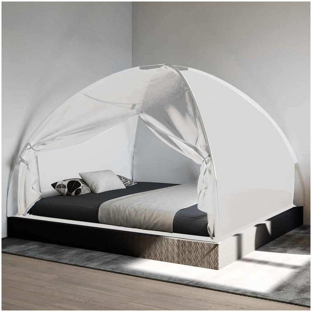 Myggnät med dörrar 220 mesh vit vidaXL 200 x 180 x 135 cm – bild 3