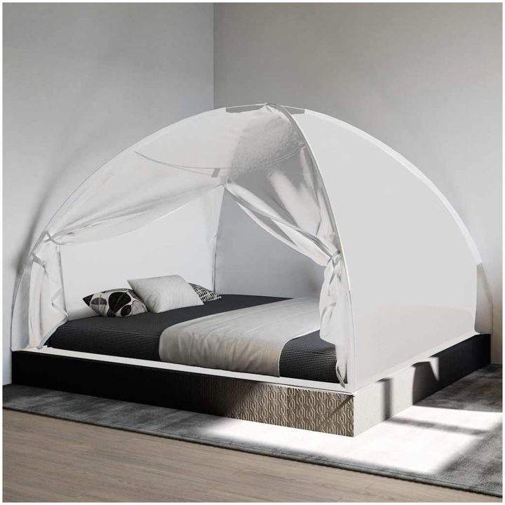 Myggnät med dörrar 220 mesh vit vidaXL 200 x 180 x 135 cm – bild 3