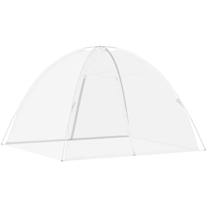 Myggnät med dörrar 220 mesh vit vidaXL 200 x 180 x 135 cm – bild 6