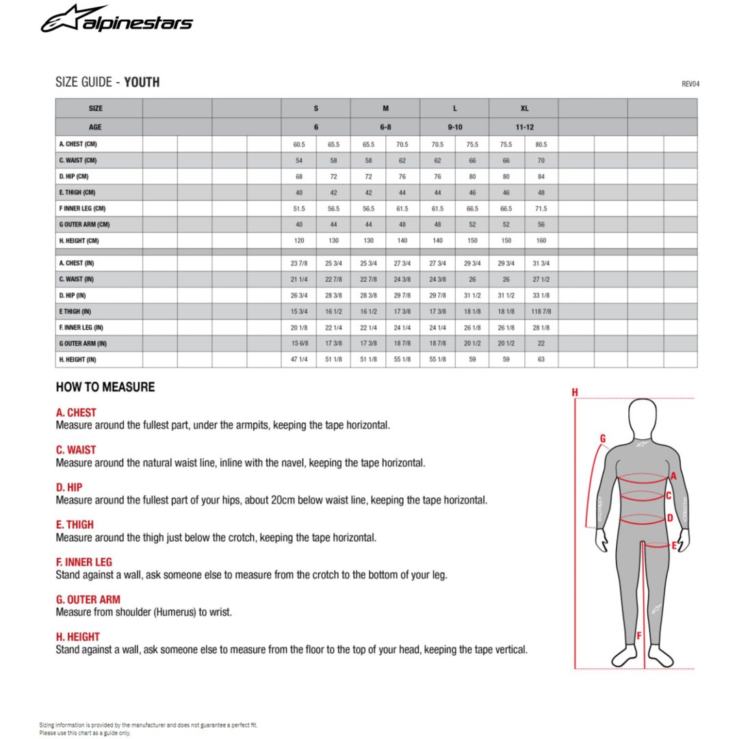 Nackskydd Ungdom Svart/Vit ALPINESTARS One Size – bild 2