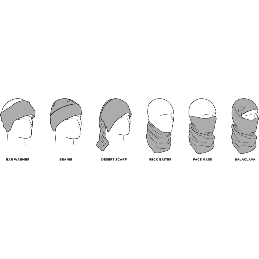 Nackvärmare Motley Tube Zan Headgear Svart – bild 2