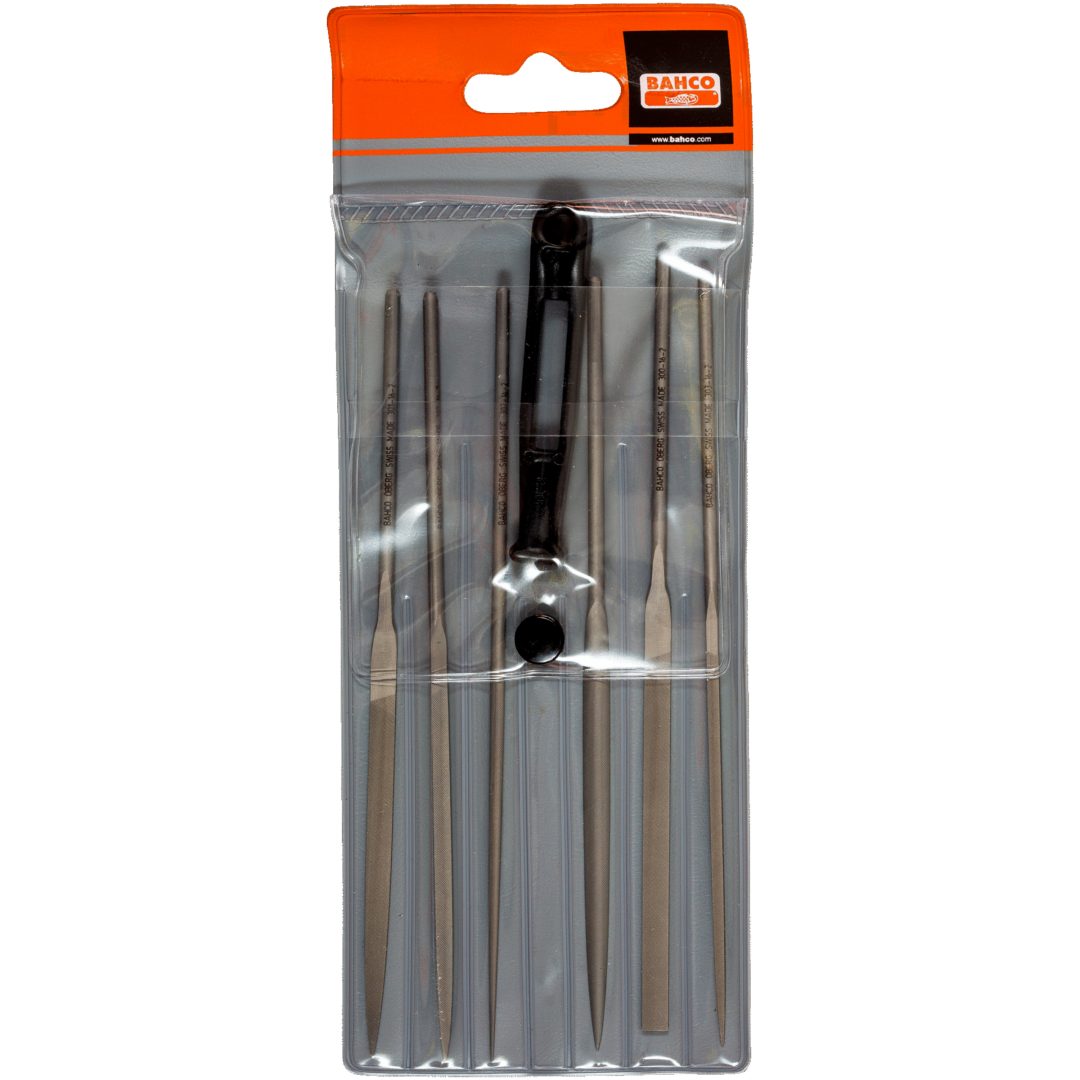 Nålfilssats 160 mm fin 6 Delar BAHCO Huggning: 2 / Tänder per cm:38 – bild 2