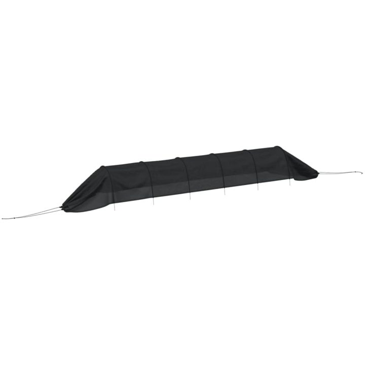 Nättunnel svart 300x50x48,5 cm stål och polyeten vidaXL – bild 2