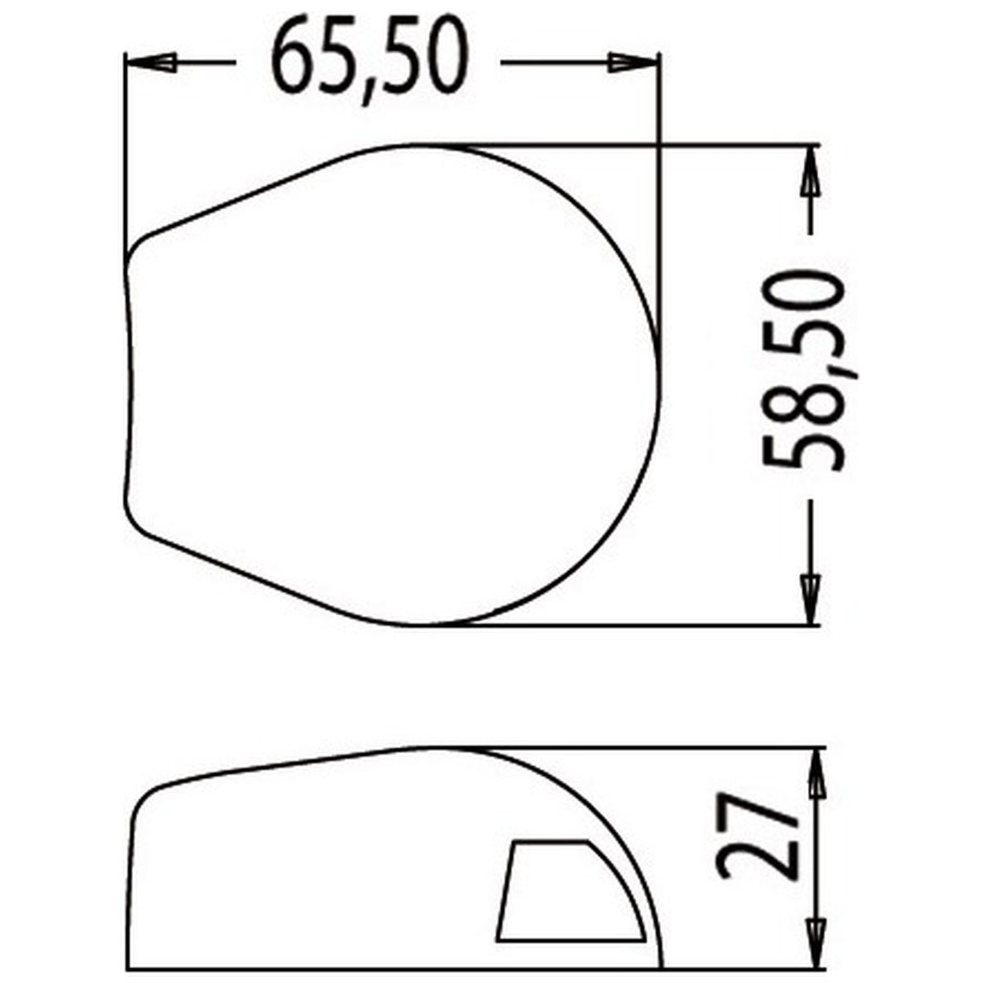 Navigationsljus LED 112.5° Vänster 12 m Osculati – bild 2