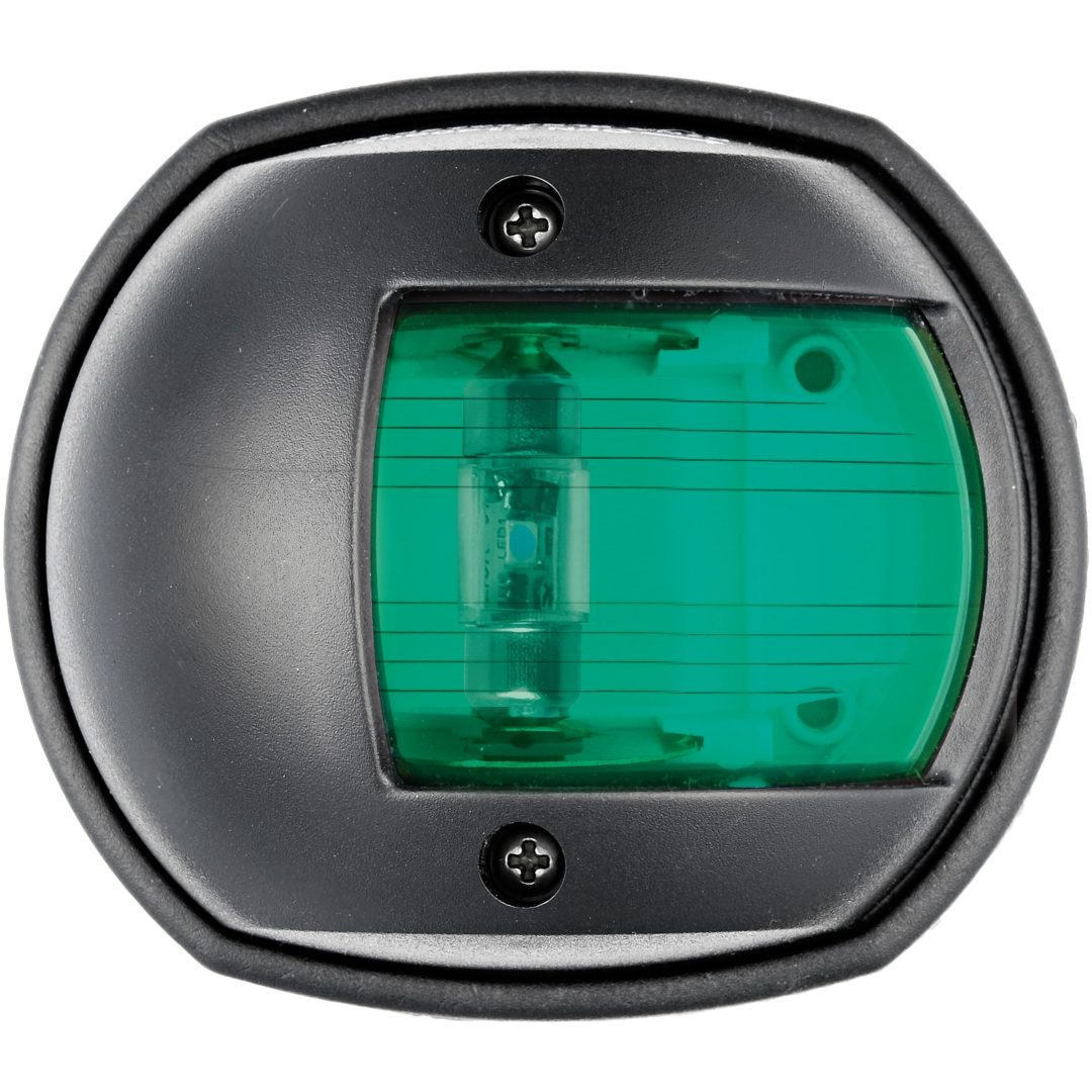 Navigationsljus LED Compact 12 Svart Grön Osculati