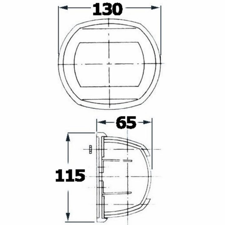 Navigationsljus Maxi 20 SS Grön Osculati – bild 2