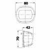 Navigationsljus Sphera Svart Grön Osculati – miniatyr 2