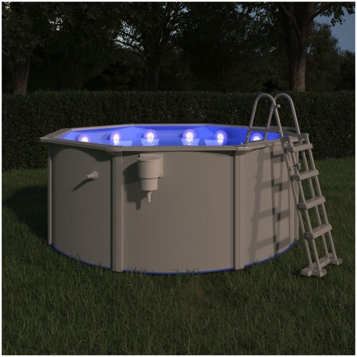 Nedsänkbar flytande poollampa med fjärrkontroll vit vidaXL – bild 10