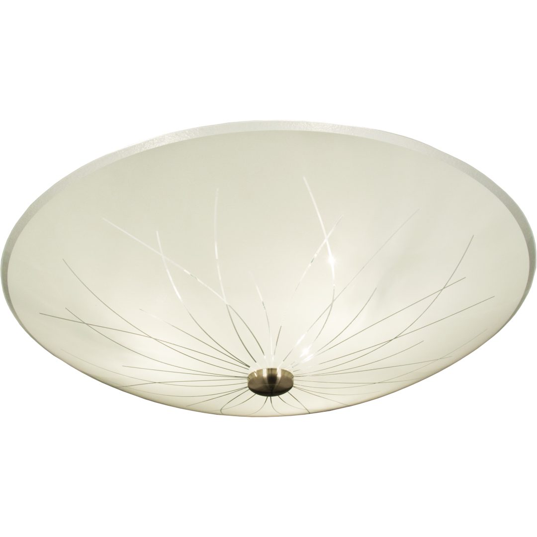 Nerine Plafond, Vit/stål ANETA HOME Sockel E14 Vit /Stål