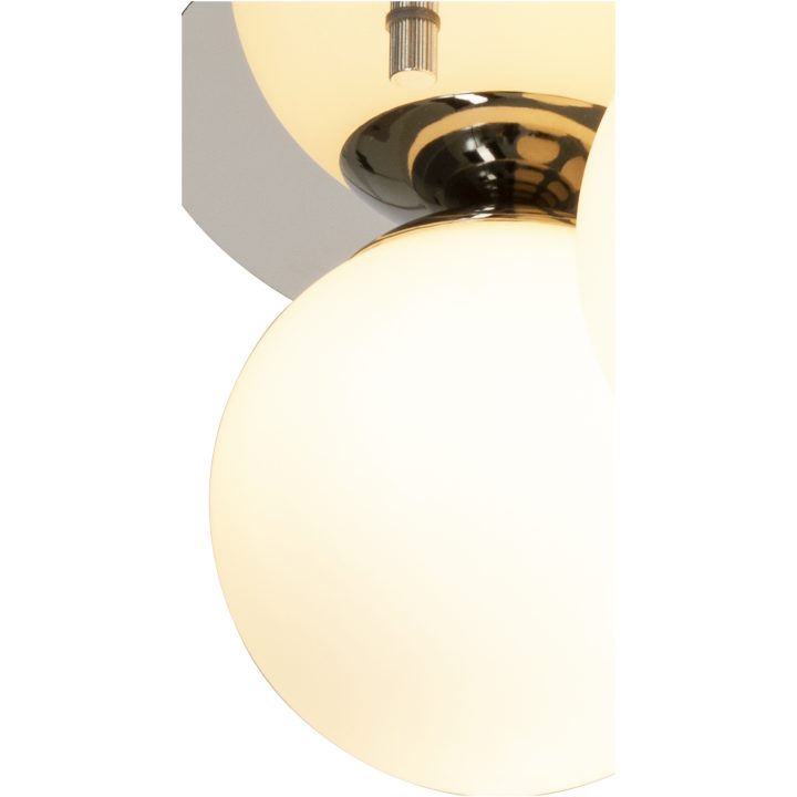 Nicosia Plafond 3:a Bad, Krom ANETA HOME Sockel G9 Krom /Opalvit – bild 2