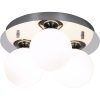 Nicosia Plafond 3:a Bad, Krom ANETA HOME Sockel G9 Krom /Opalvit – miniatyr 1