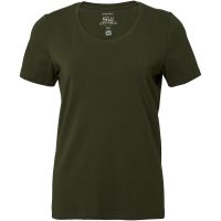 Nora T-shirt w Dark olive XS