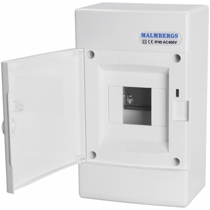 Normkapsling, ABS-Plast, 4 moduler, IP40 MALMBERGS – bild 2