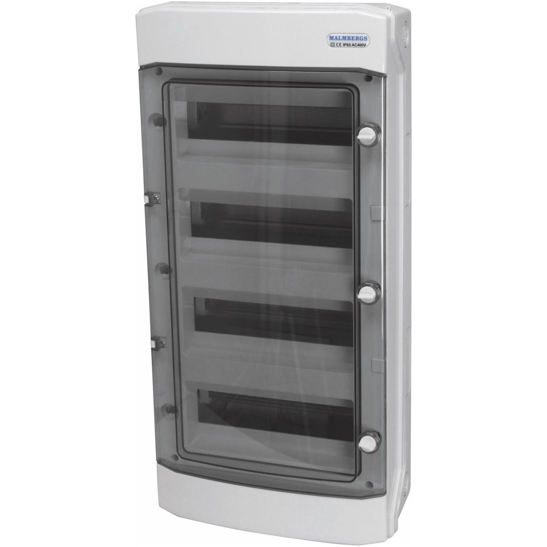 Normkapsling, ASA-plast, 48 moduler, IP65 MALMBERGS