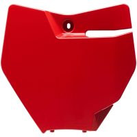 number plate MC 85 (21) SX85 (18->) RED POLISPORT
