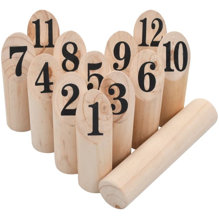 Nummerkubb set trä vidaXL – bild 3