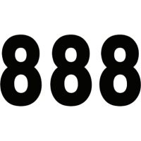 Nummerplåtsdekal Pro Numbers Svart FACTORY EFFEX