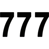 Nummerplåtsdekal Pro Numbers Svart Vinyl FACTORY EFFEX
