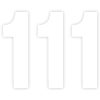 Nummerplåtsdekal Pro Numbers Vit FACTORY EFFEX Plattgrafik – miniatyr 1