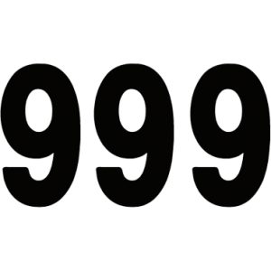 Nummerplatta Pro Numbers Svart FACTORY EFFEX