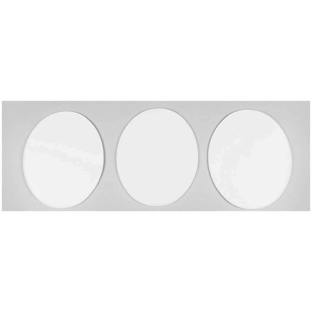 Nummerplatta Vintage Oval Vit UFO
