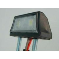 Nummerskyltbelysning Led 2-delad 12v Klar/Vit/Svart PARTS EUROPE