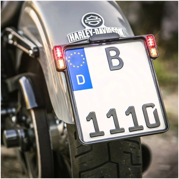 Nummerskylthållare 3-i-1 För Eu-länder Klar HEINZ BIKES Baklykta/Nummerskyltsbelysning – bild 4