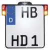 Nummerskylthållare 3-i-1 För Eu-länder Klar HEINZ BIKES Baklykta/Nummerskyltsbelysning – miniatyr 1