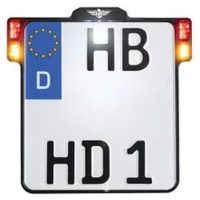 Nummerskylthållare 3-i-1 För Eu-länder Klar HEINZ BIKES