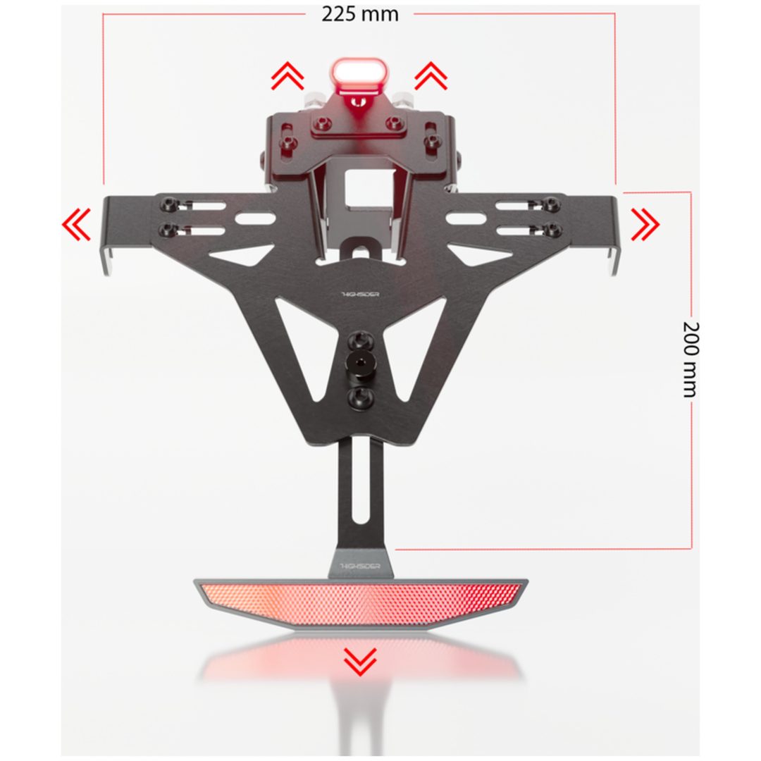 Nummerskylthållare Akron-rs Pro-x Stål HIGHSIDER – bild 3