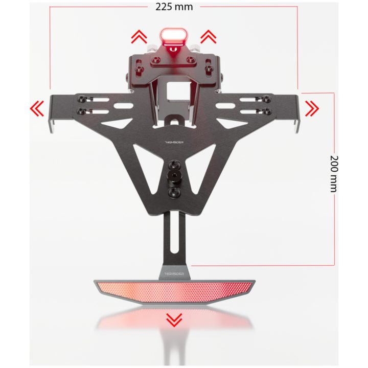 Nummerskylthållare Akron-rs Pro-x Stål HIGHSIDER – bild 3