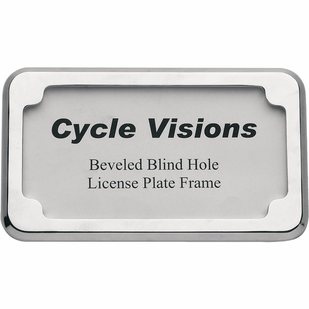 Nummerskylthållare Beveled Krom CYCLE VISIONS