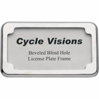 Nummerskylthållare Beveled Krom CYCLE VISIONS