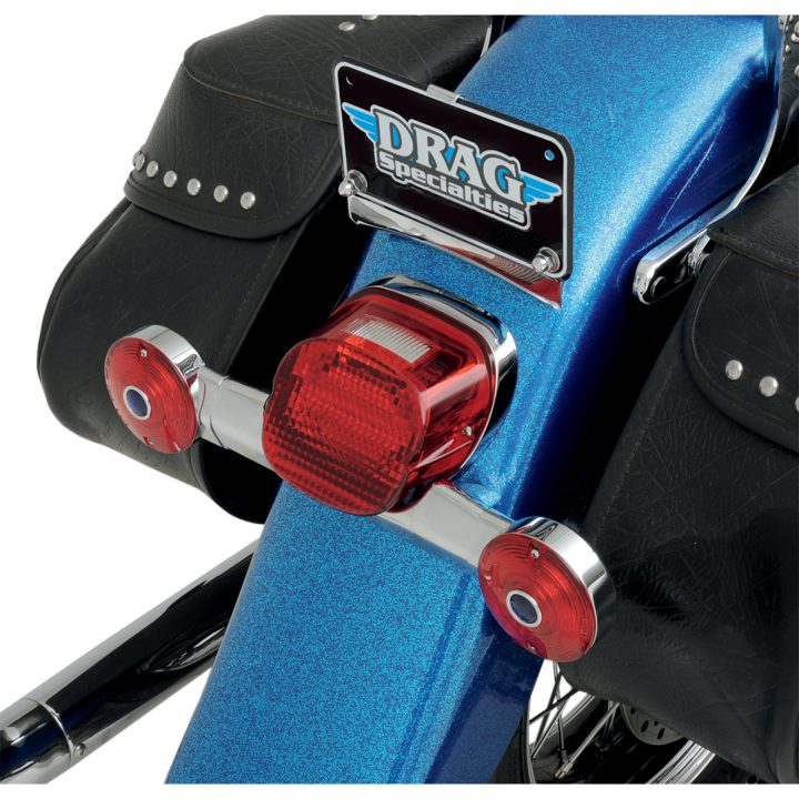 Nummerskylthållare Ersättning Krom DRAG SPECIALTIES LICENSE PLT BRKT ASSY H-D – bild 2