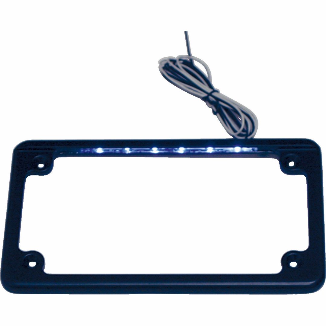 Nummerskylthållare Led Krom CUSTOM DYNAMICS FRAME LP BLK W/ILLMNTN