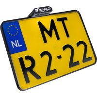 Nummerskylthållare Med Bakljus Svart HEINZ BIKES