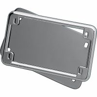 Nummerskylthållare Och Bakplåt Set Krom KURYAKYN