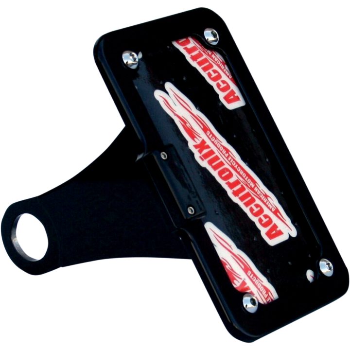 Nummerskylthållare Sidomonterad Med Led Skyltbelysning Svartanodiserad/Vit/Anodiserad/Svart ACCUTRONIX MOUNT LP W/LIGHT 4-13XL B – bild 2