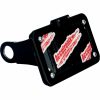 Nummerskylthållare Sidomonterad Med Led Skyltbelysning Svartanodiserad/Vit/Anodiserad/Svart ACCUTRONIX MOUNT LP W/LIGHT 4-13XL B – miniatyr 1