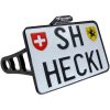 Nummerskylthållare Sidomonterad Vit/Svart HEINZ BIKES Baklykta/Nummerskyltsbelysning – miniatyr 1