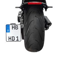 Nummerskylthållare Slip-in Klar/Vit/Krom HEINZ BIKES