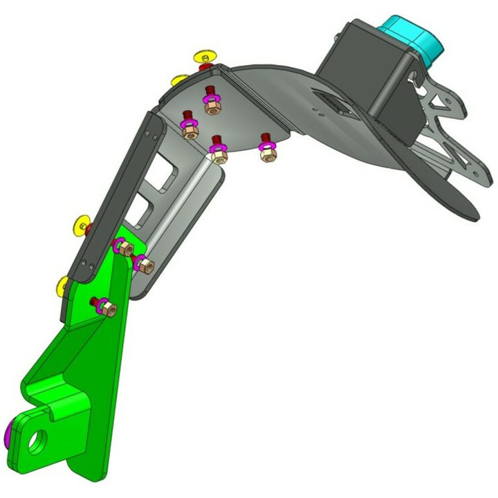 Nummerskylthållare 'wheel Fitted' Svart ACCESS DESIGN Svart – bild 2