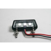 Nummerskyltsbelysning Led Mini E-markerad Klar/Vit/Svart PARTS EUROPE