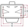 Nummerskyltshållare Integra Street Med Led-ljus 30º RTECH – miniatyr 2